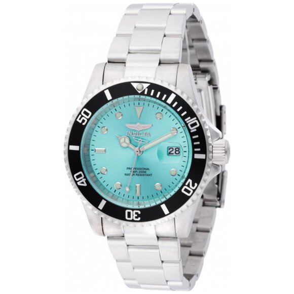 Pro Diver Men's Watch Quartz 47356 - Stainless Steel Blue Dial 40mm Waterproof - Picture 1 of 6